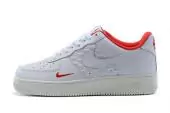 nike air force 1 promo hombre mujer 2044-1 white red logo 36-46